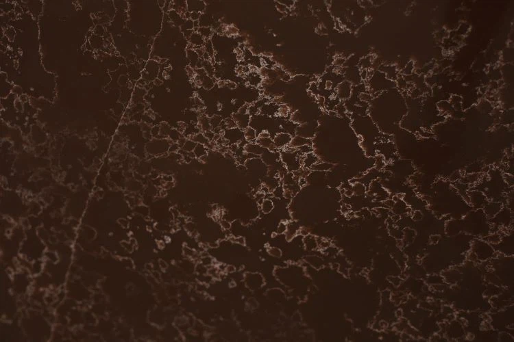 Dark Red Quartz with White Veins Countertop